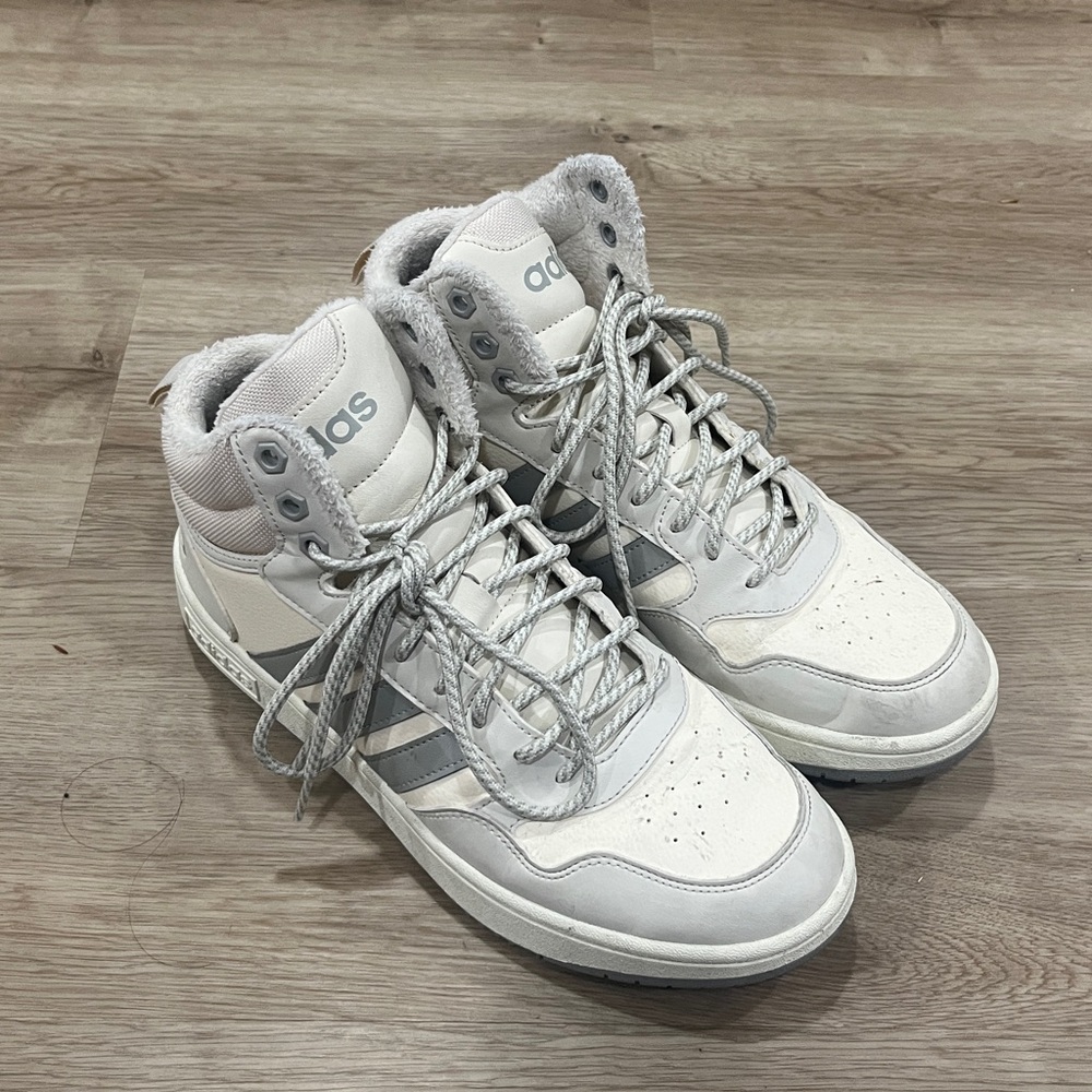 Adidas White and Gray Sneakers